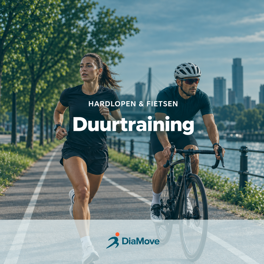 DiaMove Duurtraining – productcover voor conditieopbouw met hardlopen en fietsen bij diabetes