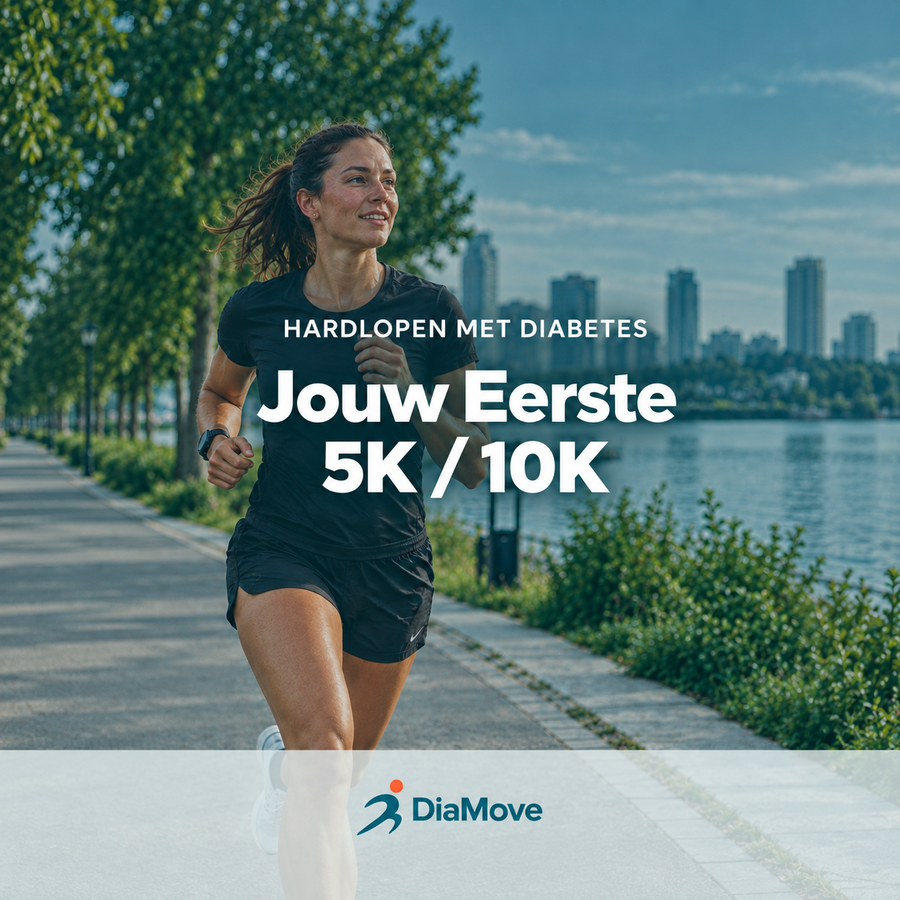 DiaMove Eerste 5K of 10K – productcover van het hardloopschema voor mensen met diabetes