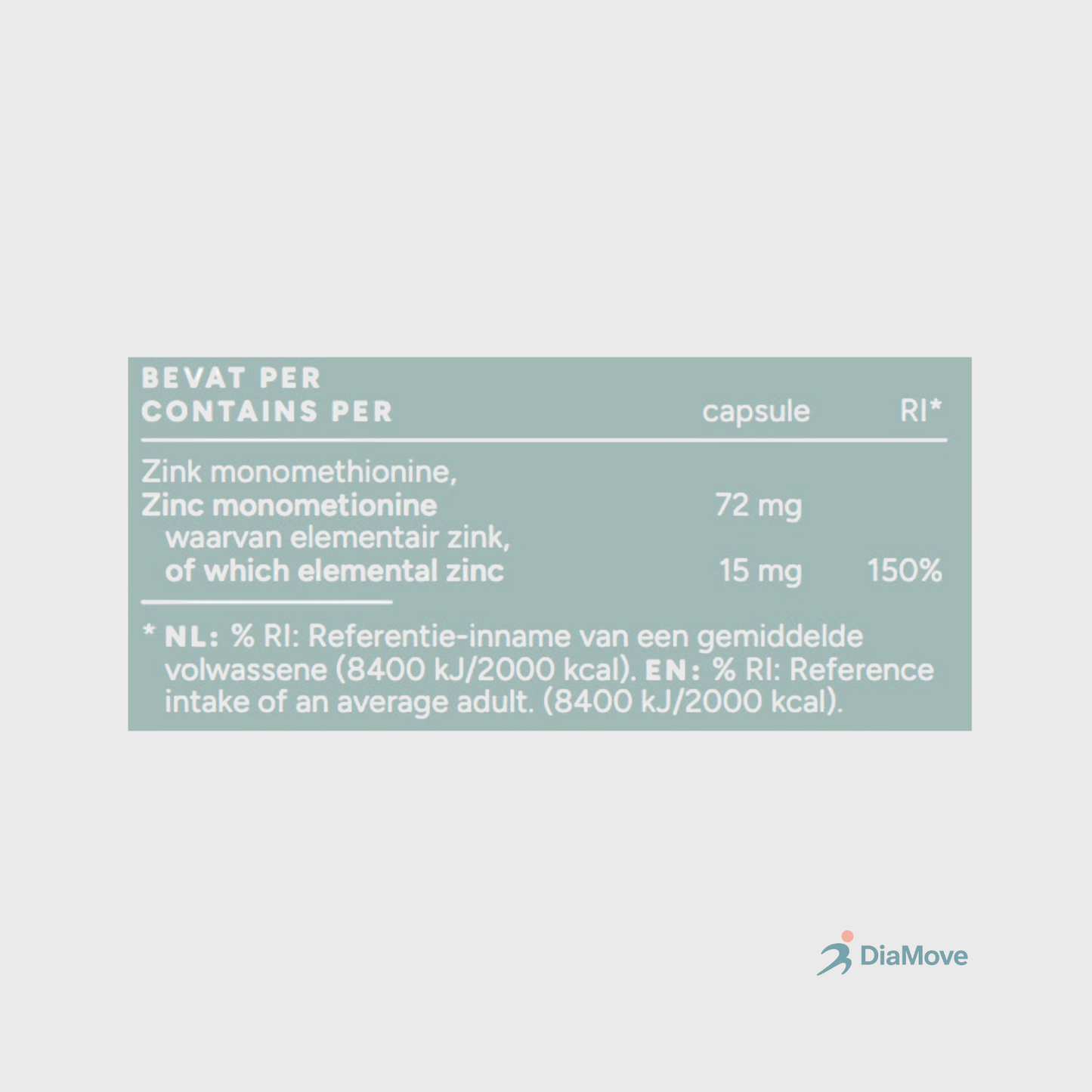 Zink Methionine 15 mg – Ondersteunt immuunsysteem, bloedsuikerbalans & huidgezondheid